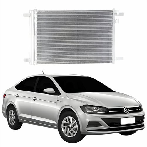 Condensador Vw Virtus 2018 2019 Com Ar Condicionado Automático Manual