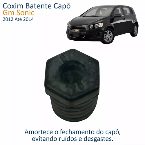 Coxim Batente Capô Gm Sonic 2012 Até 2014
