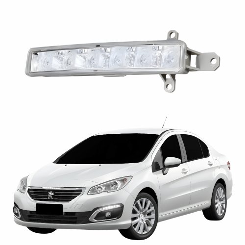 Daylight Drl Led Peugeot 408 2016 2017 2018 Lado Esquerdo Motorista