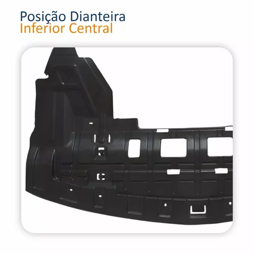 Defletor Parachoque Dianteiro Gm Tracker 2017 2018 2019 2020 Inferior Central