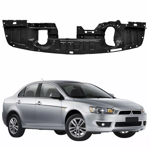 Defletor Parachoque Dianteiro Mitsubishi Lancer 2010 Até 2019 Inferior Central