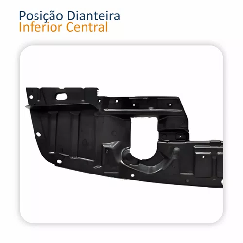Defletor Parachoque Dianteiro Mitsubishi Lancer 2010 Até 2019 Inferior Central