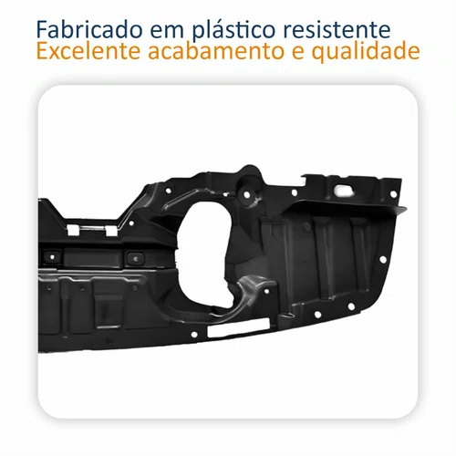 Defletor Parachoque Dianteiro Mitsubishi Lancer 2010 Até 2019 Inferior Central