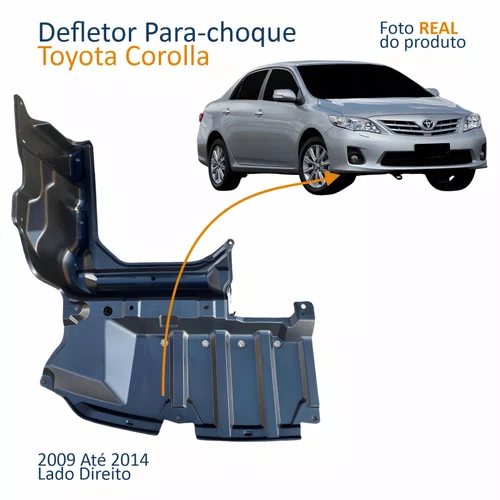 Defletor Para-choque Dianteiro Toyota Corolla 2009 Até 2014 Lado Direito Passageiro