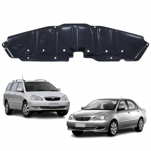 Defletor Parachoque Dianteiro Central Toyota Corolla Fielder 2003 Até 2008