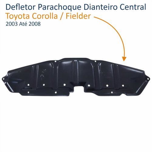 Defletor Parachoque Dianteiro Central Toyota Fielder 2003 Até 2008