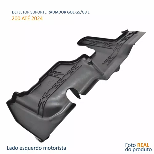Defletor suporte radiador Vw Gol 2009 a 2022 lado esquerdo motorista original