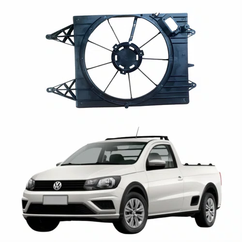 Defletor Ventoinha Vw Saveiro 2009 Até 2021 Com Ar Condicionado Original