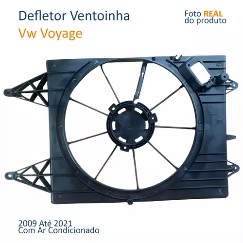 Defletor Ventoinha Vw Voyage 2009 Até 2021 Com Ar Condicionado Original