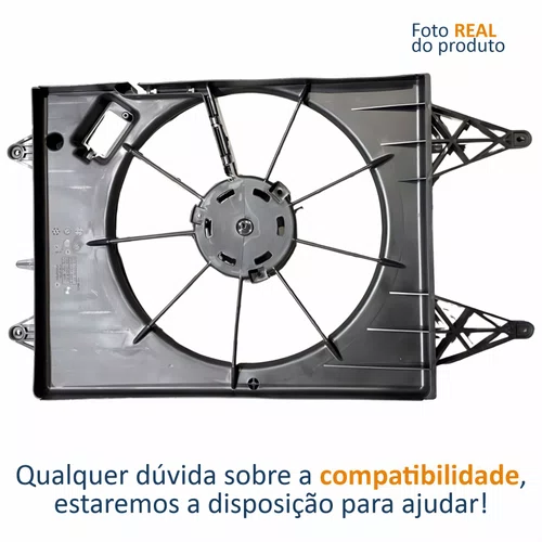 Defletor Ventoinha Vw Voyage 2009 Até 2021 Com Ar Condicionado Original