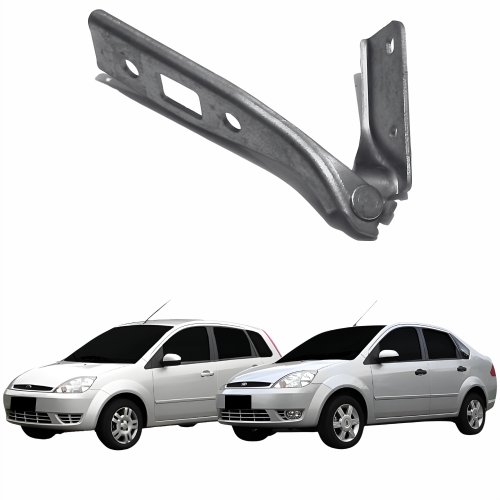 Dobradiça Capo Ford Fiesta Hatch Sedan 2003 Até 2007 Lado Esquerdo Motorista
