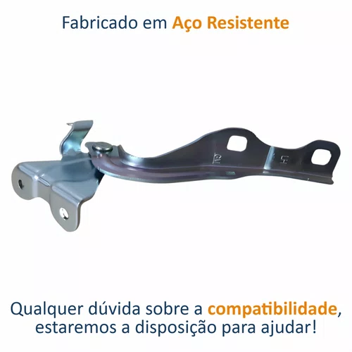 Dobradiça Capô Gm Prisma 2012 Até 2019 Lado Direito Passageiro