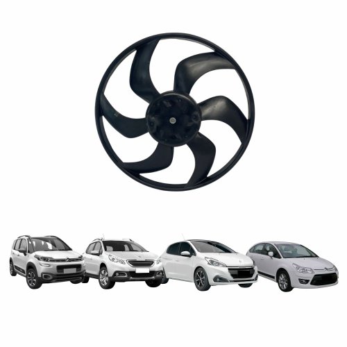 Eletroventilador Ventoinha Citroen Aircross 2010 Até 2016 C3 2013 Até 2021 Peugeot 208/2008  2013 Até 2018 com Ar Condicionado