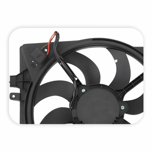Eletroventilador Ventoinha Com Defletor Gm Cobalt 2013 Até 2016 Onix 2013 Até 2017 Prisma  2013 Até 2017 Spin 2013 Até 2016 Tracker 2014 Até 2016 Com Ar Condicionado