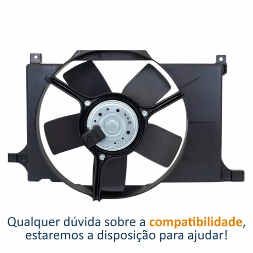 Eletroventilador Ventoinha Com Defletor Gm Corsa Classic 1993 Até 2012 Corsa 1994 Até 2002 Com Ar Condicionado