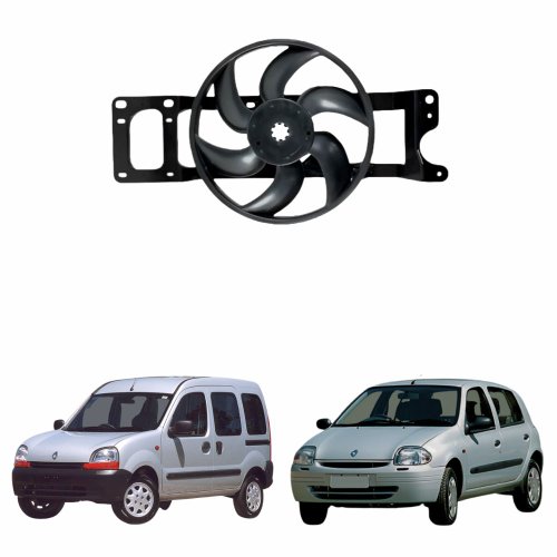 Eletroventilador Ventoinha Com Defletor Renault Clio 1999 Até 2006 Kangoo 1999 Até 2006 Sem Ar Condicionado Mec