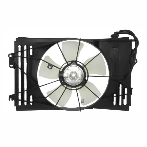 Eletroventilador Ventoinha Com Defletor Toyota Fielder 2002 Até 2008 Toyota Corolla 2002 Até 2008  Com Ar Condicionado Com Reservatorio