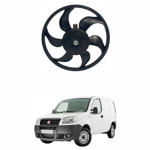 Eletroventilador Ventoinha  Fiat Doblo  2001 Até 2017 Sem Ar Condicionado (Único Suporte Grande)