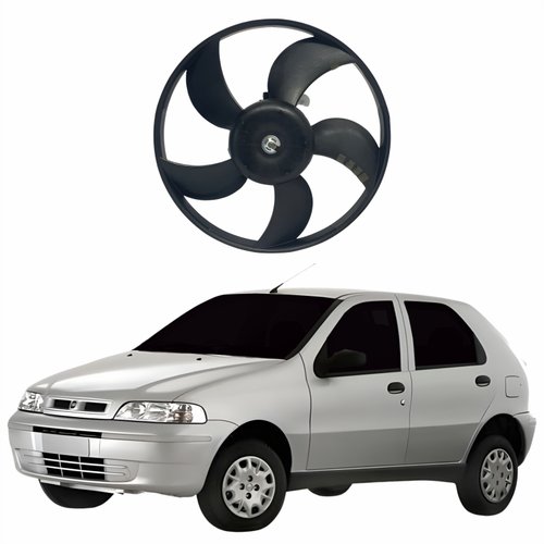 Eletroventilador Ventoinha Fiat Palio 2002 Até 2008 Com Ar Condicionado