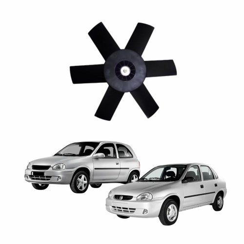 Eletroventilador Ventoinha  Gm Classic 1993 Até 2012 Com Ar Condicionado Corsa 1994 Até 2002 Com Ar Condicionado