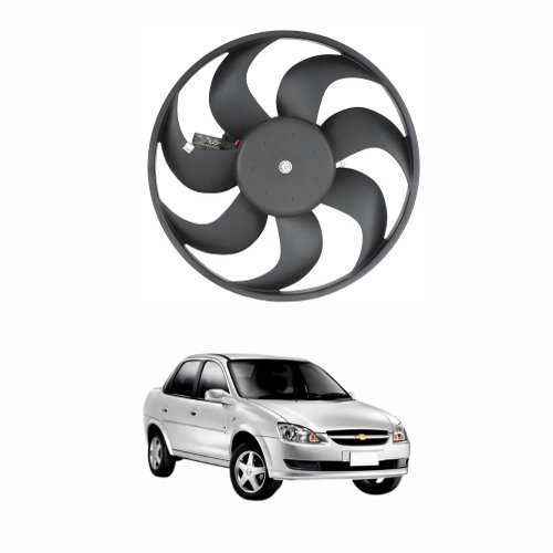 Eletroventilador Ventoinha  Gm Classic 2011 2012 2013 2014 2015 2016 Com Ar Condicionado Mecânico
