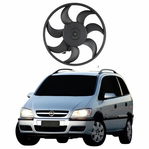 Eletroventilador Ventoinha Gm Zafira 1999 Até 2010 Com Ar Condicionado Com Resistência