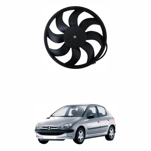 Eletroventilador Ventoinha  Peugeot 206 1991 Até 2010 Com Ar Condicionado  (Tomada Antiga)