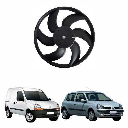 Eletroventilador Ventoinha  Renault Clio 1999 Até 2008 Sem Ar Condicionado Kangoo 1999 Até 2005 Sem Ar Condicionado