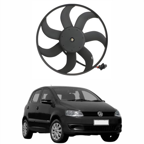 Eletroventilador Ventoinha Vw Fox 2006 Até 2013 Com Ar Condicionado 3 Fios