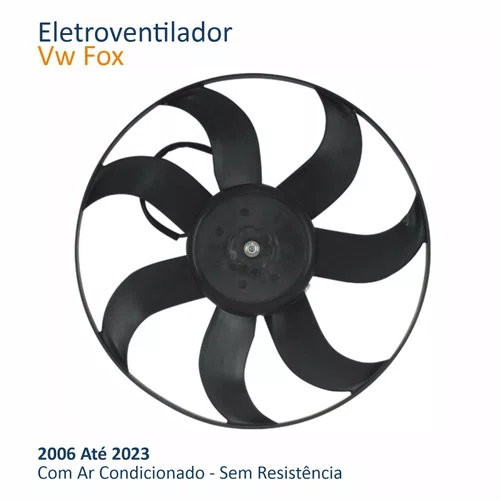 Eletroventilador Vw Fox 2006 Até 2023 Com Ar