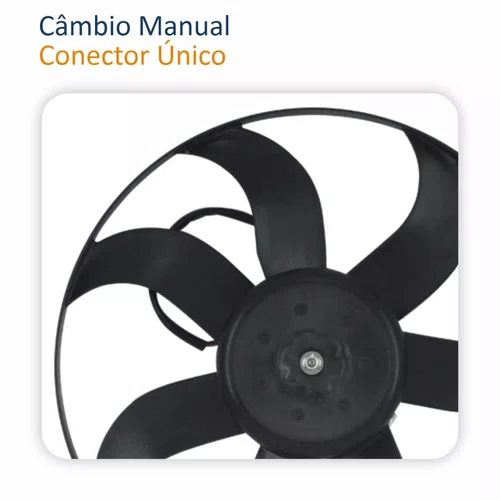 Eletroventilador Vw Gol Voyage Saveiro 2009 Até 2023 Fox Spacefox Polo 2006 Até 2023 Com Ar