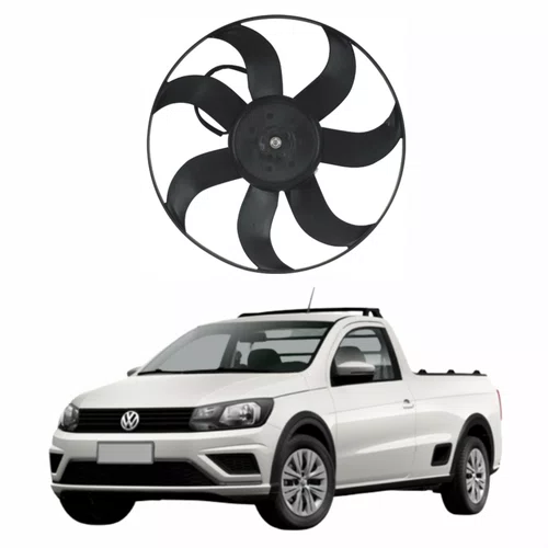 Eletroventilador Vw Saveiro 2009 Até 2023 Com Ar