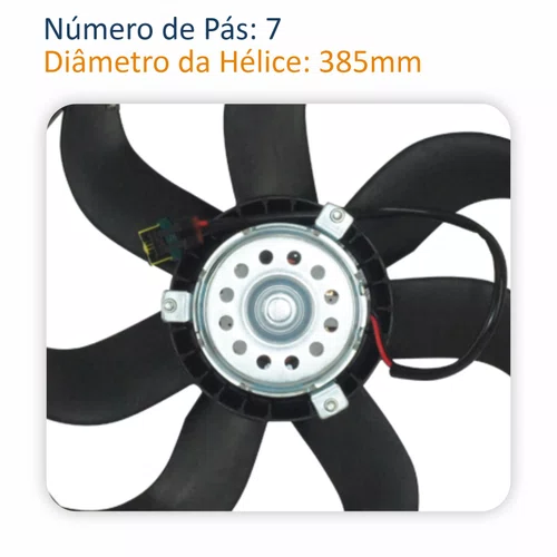 Eletroventilador Vw Saveiro 2009 Até 2023 Com Ar