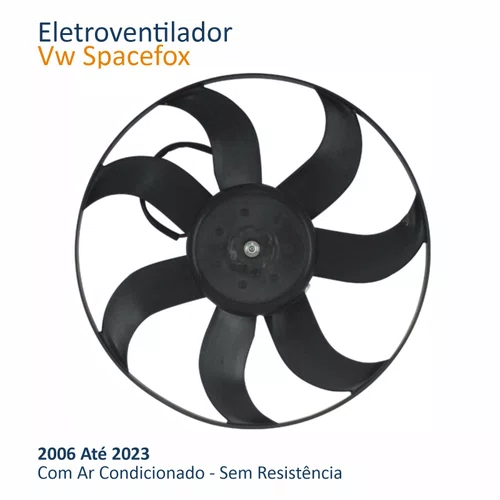Eletroventilador Vw Spacefox 2006 Até 2023 Com Ar