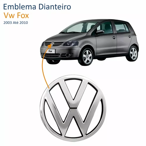 Emblema Dianteiro Vw Fox 2003 Até 2010