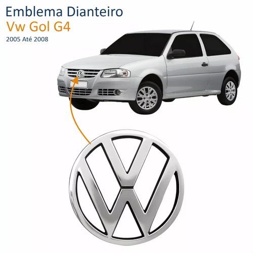 Emblema Dianteiro Vw Gol G4 2005 Até 2008