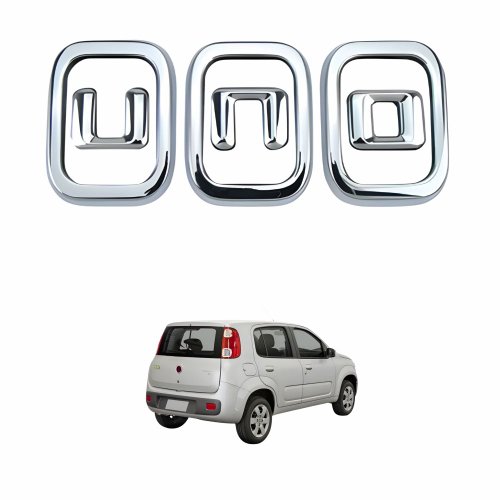 Emblema Fiat Uno Vivace 2011 Até 2016 Escrito Uno