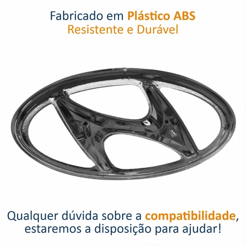 Emblema Grade Hyundai HB20 2023 Até 2026
