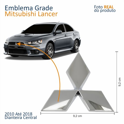 Emblema Grade Mitsubishi Lancer 2010 Até 2018