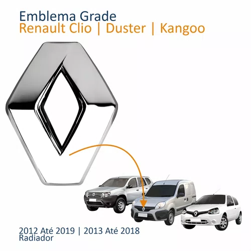 Emblema Grade Radiador Renault Clio Duster 2012 Até 2019 Kangoo 2013 Até 2018