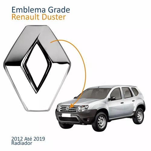 Emblema Grade Radiador Renault Duster 2012 Até 2019