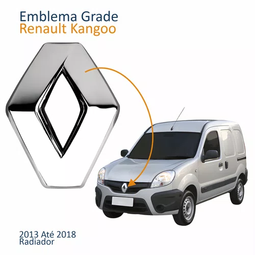 Emblema Grade Radiador Renault Kangoo 2013 Até 2018