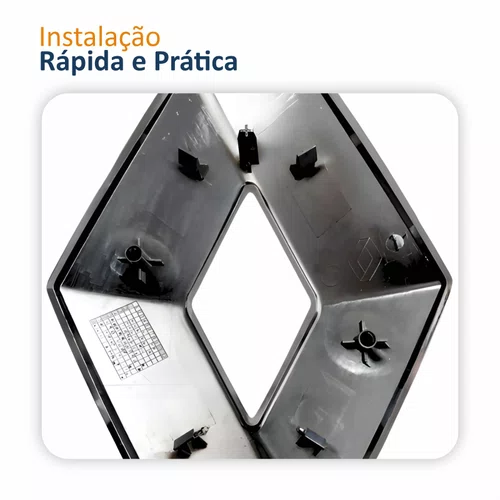 Emblema Grade Radiador Renault Kangoo 2013 Até 2018
