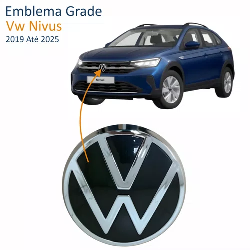 Emblema Grade Vw Nivus 2019 Até 2025