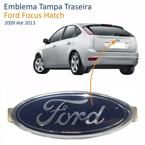 Emblema Tampa Traseira Ford Focus Hatch 2009 Até 2013