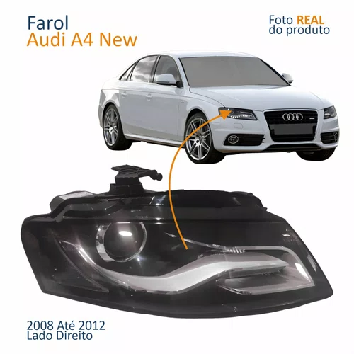 Farol Principal Audi A4 New 2008 2009 2010 2011 2012 Led Bi-Xenon Lado Direito Passageiro