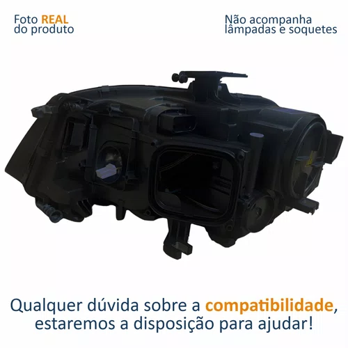 Farol Principal Audi A4 New 2008 2009 2010 2011 2012 Led Bi-Xenon Lado Esquerdo Motorista