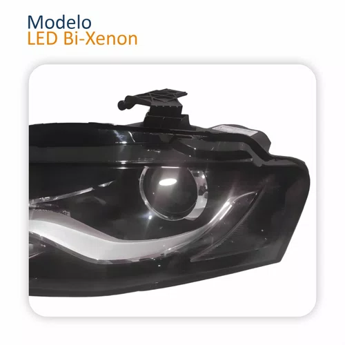 Farol Principal Audi A4 New 2008 2009 2010 2011 2012 Led Bi-Xenon Lado Esquerdo Motorista