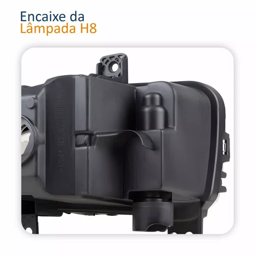 Farol Auxiliar De Milha Fiat Strada 2020 2021 2022 Lado Esquerdo Motorista