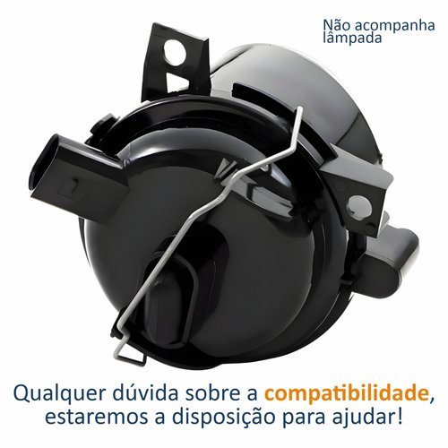 Farol Auxiliar De Milha Vw Gol G4 2005 Até 2008 Fox 2003 Até 2010 Polo 2003 Até 2006 Lado Esquerdo Motorista